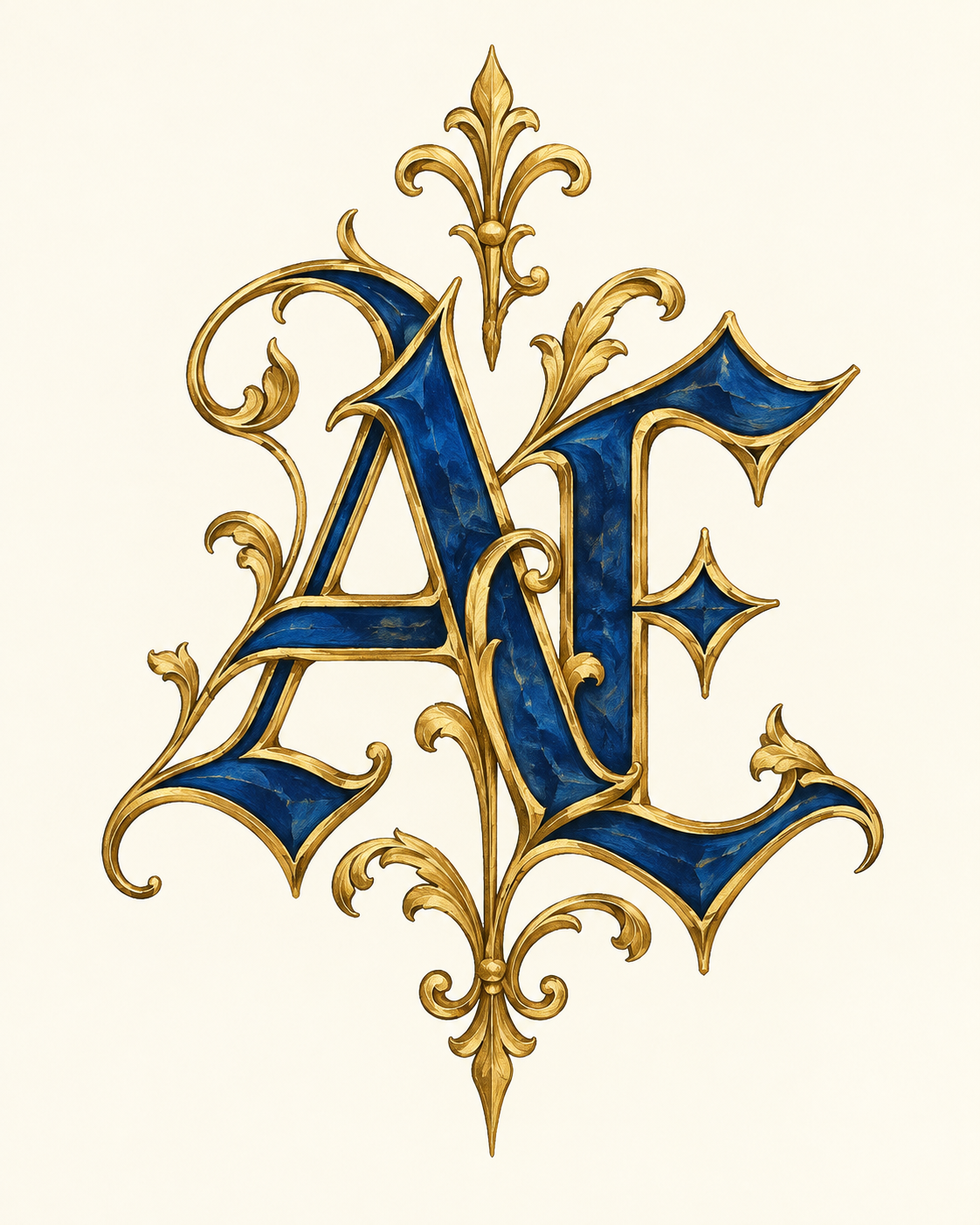 ChatGPT: Two letters. A Gothic signature.