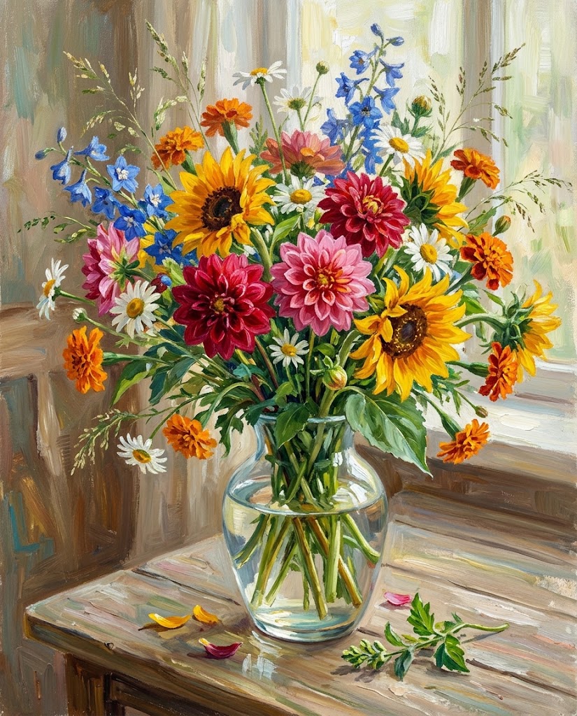 Gemini: Flowers with a sense of time