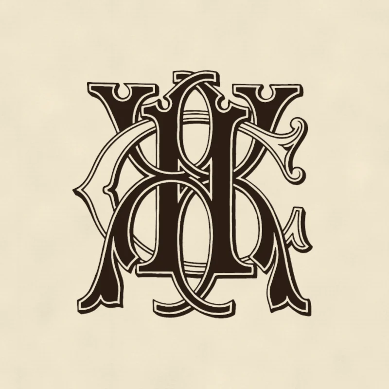 Interlaced, outlined Gothic letters on a warm paper ground; Fable presentation of O’Kane plate 55.